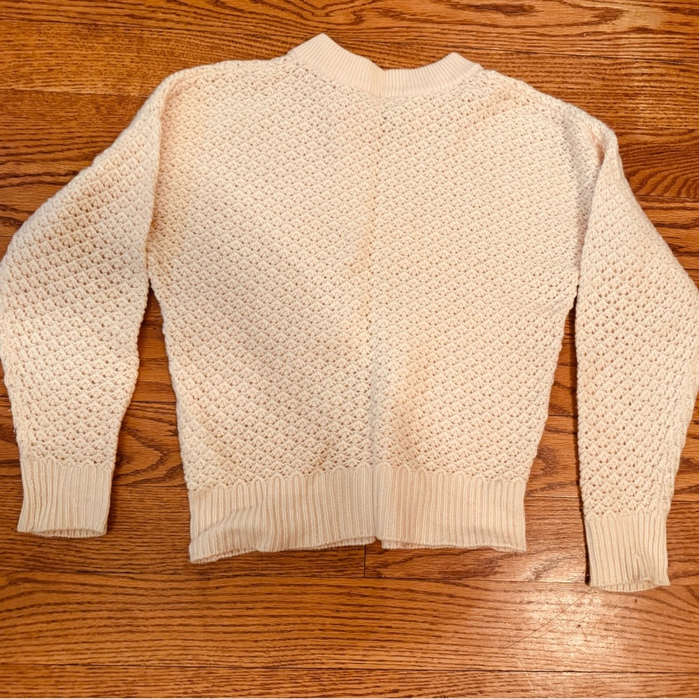 Joie Cream Textured Knit Sweater